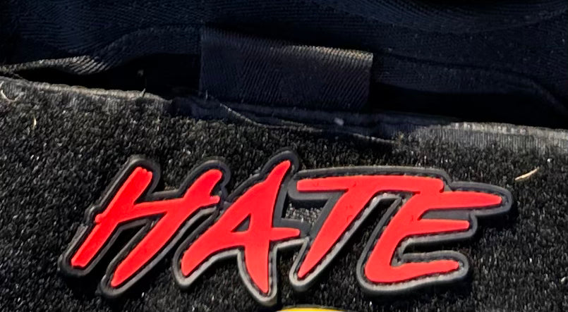 HATE - Rubber Velcro Patch