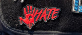 HATE BLOOD HAND - Rubber Velcro Patch