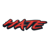 HATE - Rubber Velcro Patch