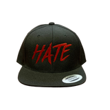 HATE Snapback Hat Black Bill