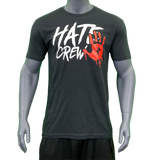 HATE CREW T-shirt Black/White/Red